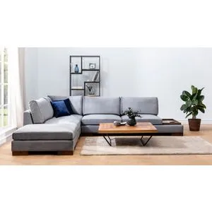 Tulip Corner Left Without Pouf - Dark Grey Dark Grey Corner Sofa