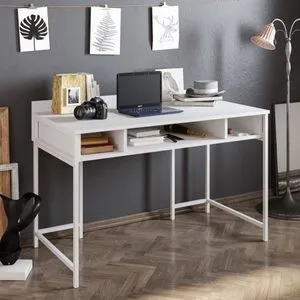 Tumata - White White Study Desk