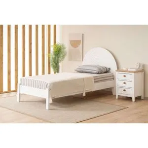Turtle - 90 x 200 White Single Bedstead