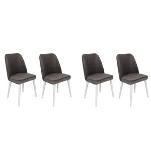 Tutku-321 V4 Anthracite
White Chair Set (4 Pieces)