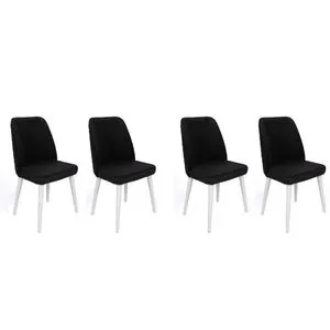 Tutku-331 V4 Black
White Chair Set (4 Pieces)