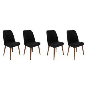 Tutku-351 V4 Black
Walnut Chair Set (4 Pieces)