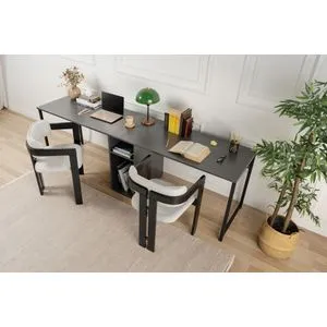 Twin Study Desk - Anthracite, Black Anthracite
Black Study Desk