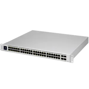 Ubiquiti Layer 3 switch with (48) GbE RJ45 ports and (4) 10G SFP+ ports.