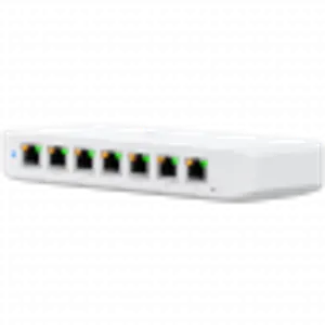 Ubiquiti USW-Ultra Layer 2, 8-port GbE PoE switch with versatile mounting options: 7x GbE PoE+ ou...
