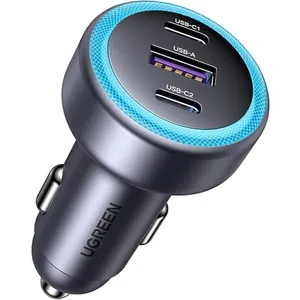 UGREEN 30W 3-Port Brzi Auto Punjač EC307