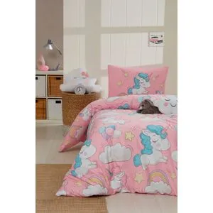 Unicornio - Pink Pink
White
Blue Single Quilt Cover Set (DE)