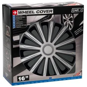 UNIVERZALNE RATKAPNE 16" ALASKA SILVER-BLACK ABS SET