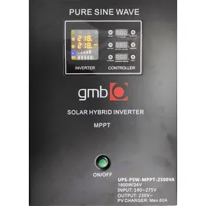 UPS-PSW-MPPT-2500VA GMB LONG MPPT, cist sinusni pretvarac sa produzenom autonomijom 1800W-220V/24V