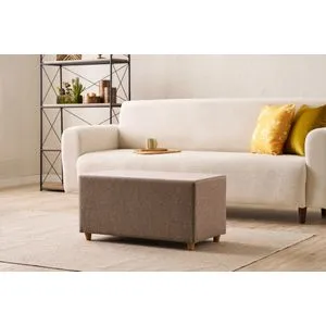Urla - Brown Brown Pouffe