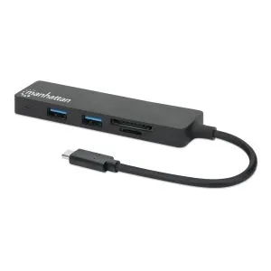 USB-C HUB 3-port Manhattan 164948 3.2 G1/5Gbps/Crni