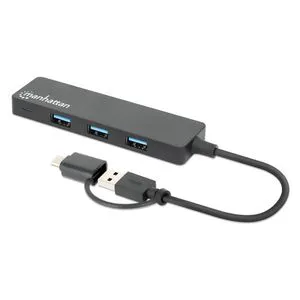 USB-C HUB 4 porta Manhattan 180863 3.2 G1