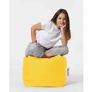 Žuti baštenski kvadratni puf