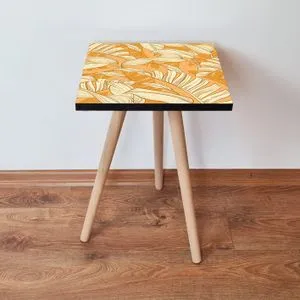 Žuti krem sto za kafu Shp204