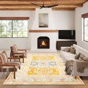 Žuti Tepih Kece-Fr70 (120 x 180 cm)