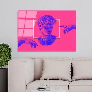 UV-766 Dekorativna Slika na Kaljenom Staklu, Višebojna, 70 x 100 cm