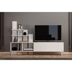 Vale - White White TV Stand
