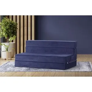 Valeria - Blue Blue 2-Seat Sofa-Bed