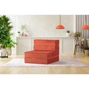 Valeria - Orange Orange 1-Seat Sofa-Bed