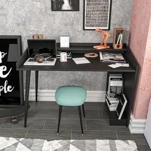 Vanessa - Black Black Study Desk