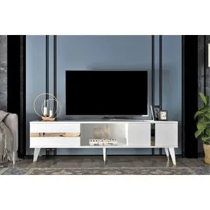 Vania - White, Gold White
Gold TV Stand