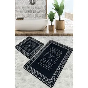 Vansiya - 81 Multicolor Bathmat Set (2 Pieces)