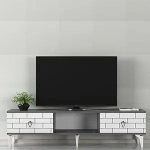 Varna - Anthracite, White Anthracite
White TV Stand