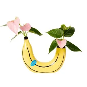 Vaza Banana, žuta, 22 cm, DOIY