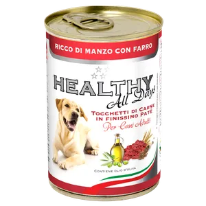 VBBD Healthy All Days pate vlažna hrana za pse sa govedinom i speltom 400g