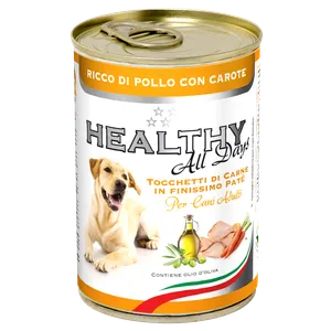 VBBD Healthy All Days pate vlažna hrana za pse sa piletinom i šargarepom 400g