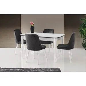 Vega - 1131 White Extendable Dining Table