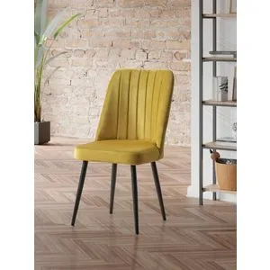 Vega - Set stolica u žutoj i crnoj boji (4 komada)