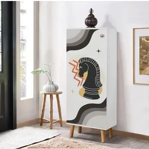 Vegas - B 952 White Shoe Cabinet