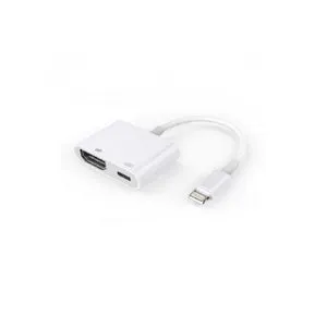 Velteh HUB adapter 2u1 Lightning na HDMI PD L2H-130