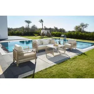 Venedik Bež Lounge Set za Baštu