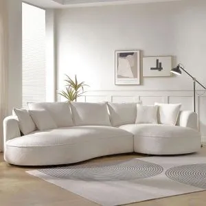 Venedik Desni - Bela Ugaona Sofa