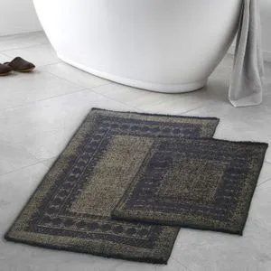 Venedik - Green Green
Black Bathmat Set (2 Pieces)