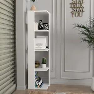Venita - White White Bookshelf