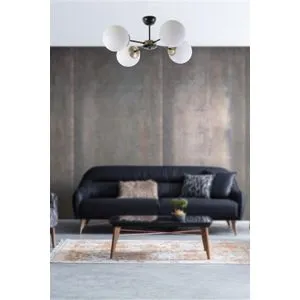 Venüs 4 Lü Beyaz Camlı Avize White Chandelier