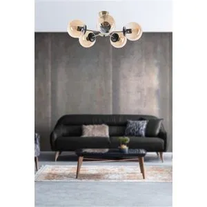 Venüs 5 Li Bal Camlı Avize Copper Chandelier
