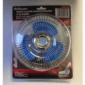 VENTILATOR ZA KOLA 12V 6" ŠTIPALJKA