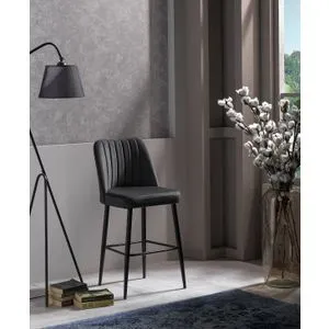 Vento - Anthracite Anthracite
Black Bar Stool Set (2 Pieces)