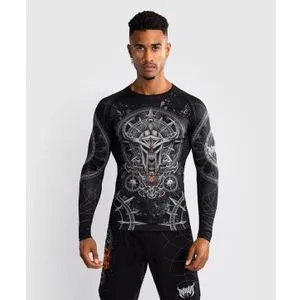 Venum Gladiator 5.0 Rashguard Dugi Rukav Crno/Srebrni M
