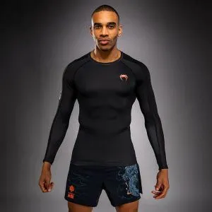 Venum Thunder Dragon Rashguard Dugi Rukav Crno/Sivi/Copper L