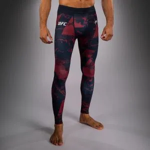 Venum UFC Zenith Authentic Fight Week Muške Helanke Camo Burgundy M