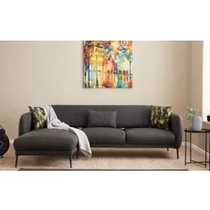 Venus L - Anthracite Anthracite Corner Sofa-Bed