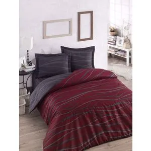 Verda - Claret Red Claret Red
Anthracite King Quilt Cover Set (FR)