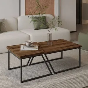 Verona P0024623 - Rustic Walnut Rustic Walnut Coffee Table Set