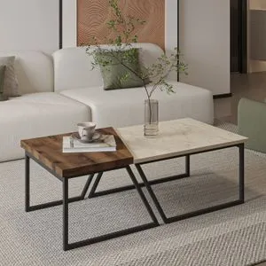 Verona P0024623 - Travertine, Rustic Walnut Travertine
Rustic Walnut Coffee Table Set