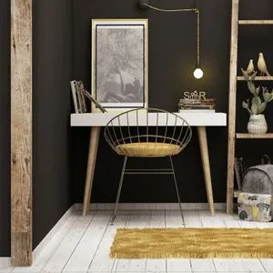 Veronika - White White Study Desk
